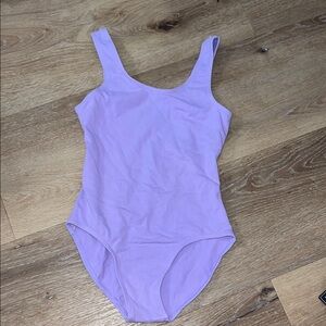 Weissman Purple Dance Costume with Classic Scoop Neckline